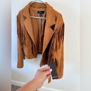 Suede fringe western jacket size 1x